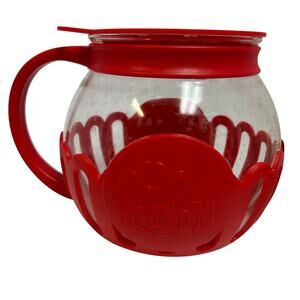 Ecolution Micro Pop Microwave Glass Popcorn Maker Red